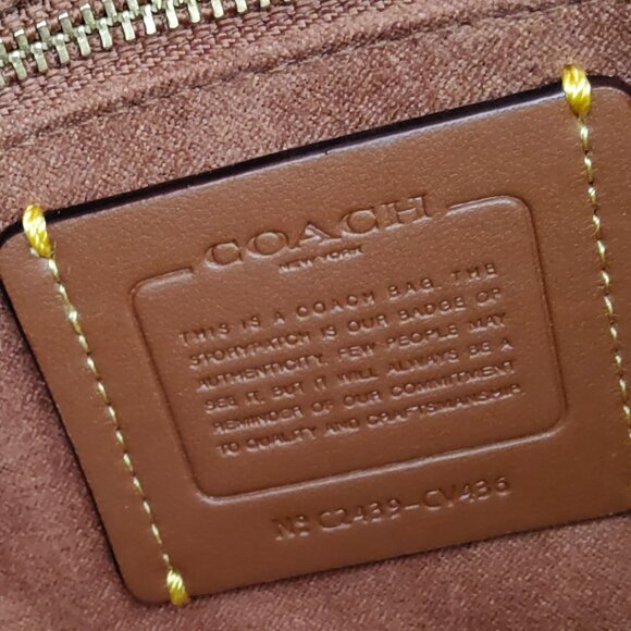 New Coach Cassie 19 in Signature Tan and Rust CV436 - Picture 10 of 10